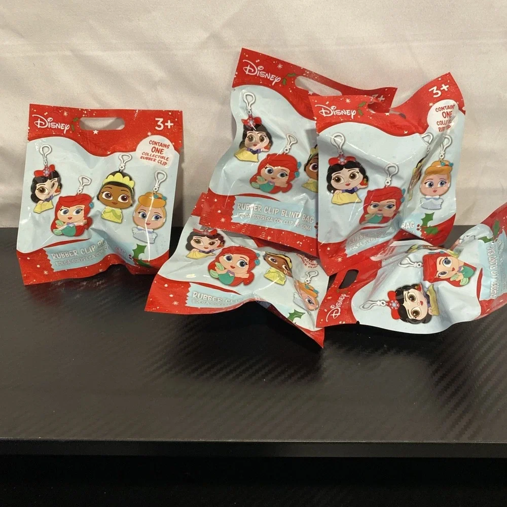Disney Princess Rubber Clip Blind Bag Lot Of 5 Sealed NIP‎
